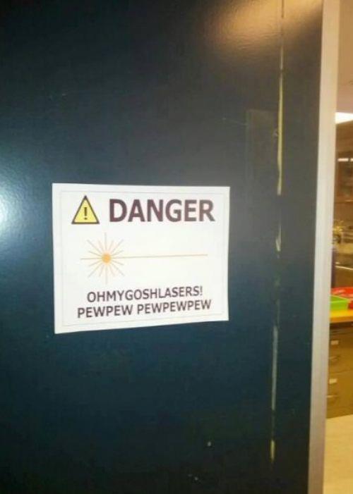 Danger OhMyGoshLasersPewPewPewPewPew